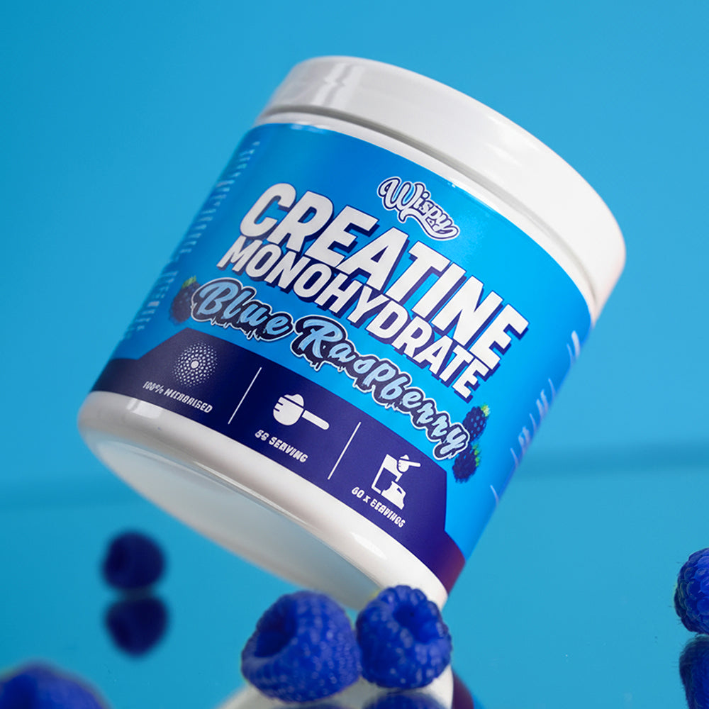Blue Raspberry Creatine Köp Wispy Creatine Monohydrate hos Muscle House » skarpa priser