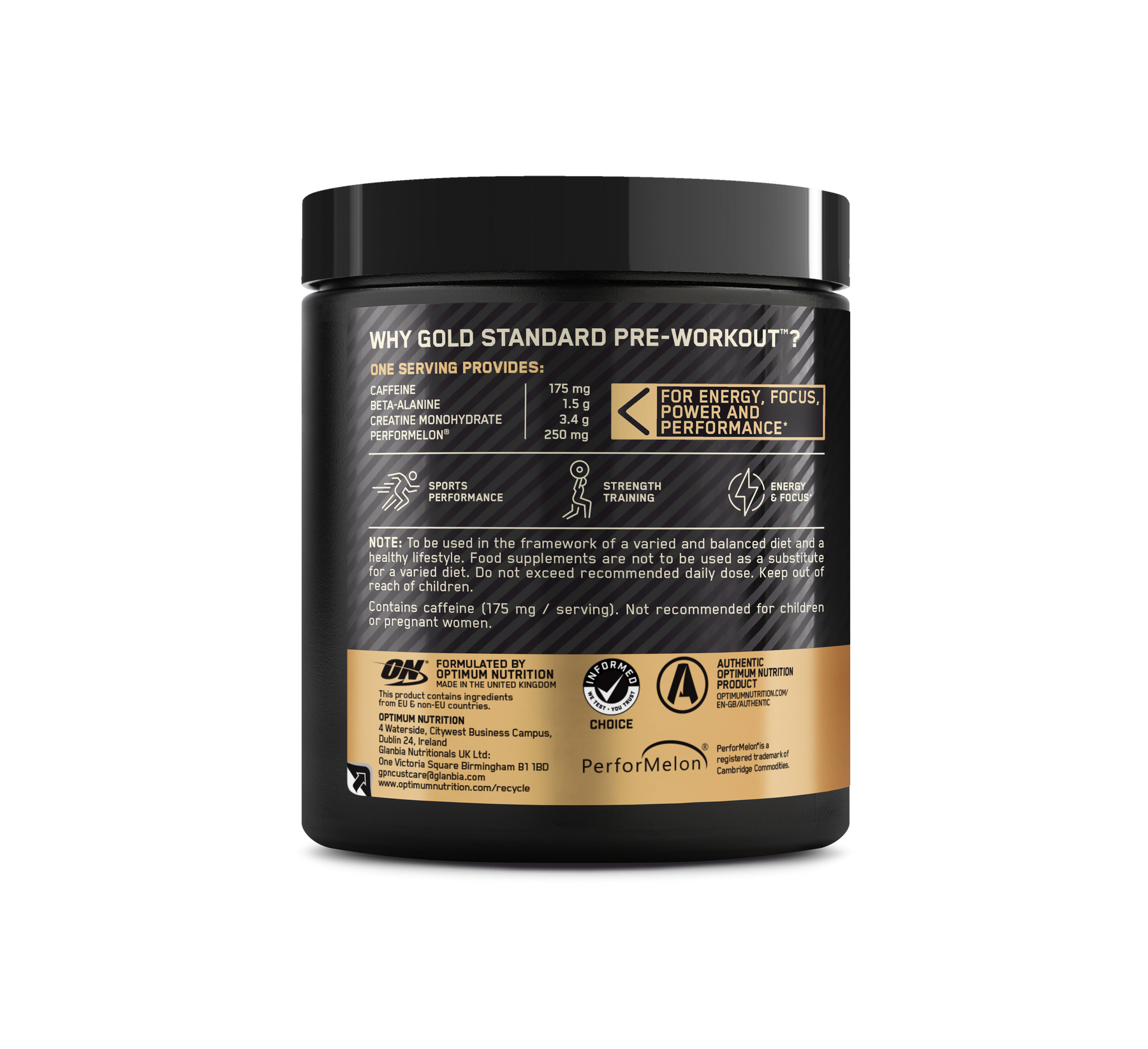 Optima Watermelon Optimum Nutrition Gold Standard Pre Workout - Watermelon (330g)