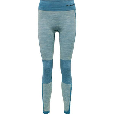 Hummel CLEA Seamless Mid Waist Tights – Blue Coral Marshmallow