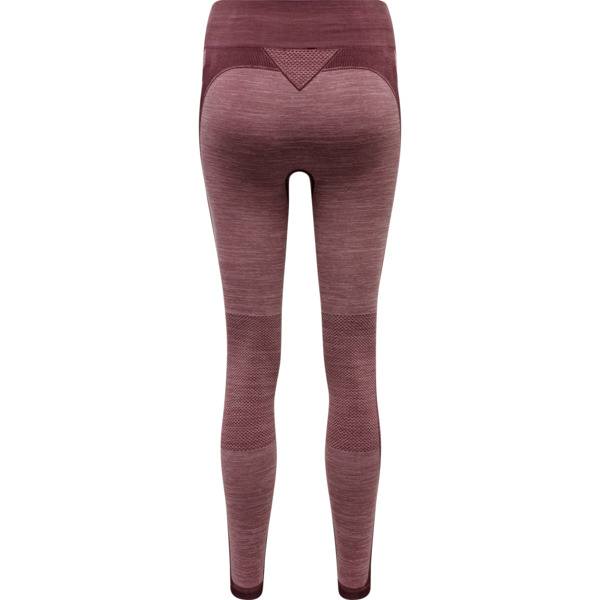 Hummel CLEA Seamless Mid Waist Tights – Fudge Woodrose Melange