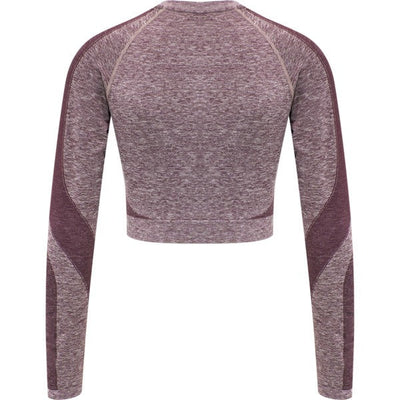 Hummel KADY Seamless T-shirt L/S - Fudge Melange