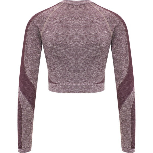 Hummel KADY Seamless T-shirt L/S - Fudge Melange