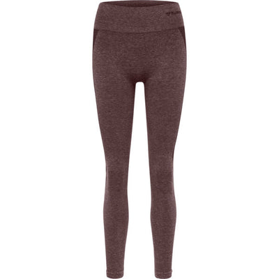 Hummel COCO Seamless Mid Waist Tights - Fudge Woodrose Melange