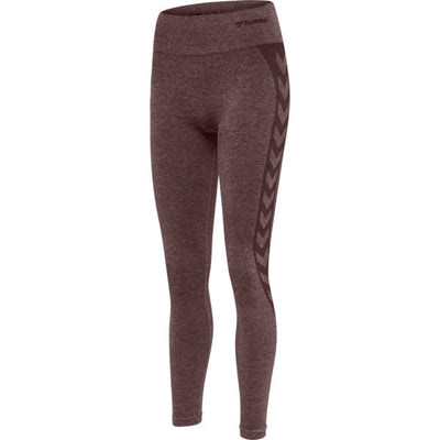 Hummel COCO Seamless Mid Waist Tights - Fudge Woodrose Melange