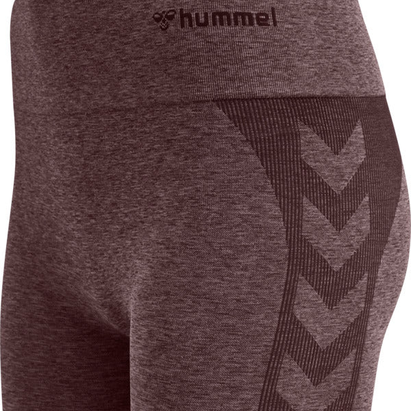 Hummel COCO Seamless Mid Waist Tights - Fudge Woodrose Melange