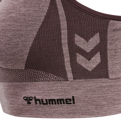 Hummel CLEA Seamless Sports Top – Fudge Woodrose Melange