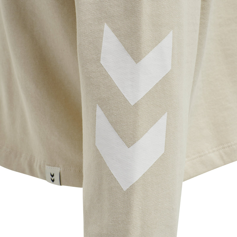 Hummel Legacy Cropped Hoodie - Pumice Stone