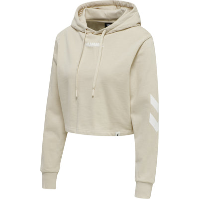 Hummel Legacy Cropped Hoodie - Pumice Stone