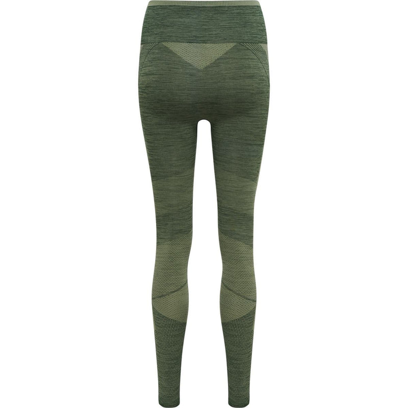 Hummel SKY High Waist Seamless Tights – Darkest Spruce/Basil Melange