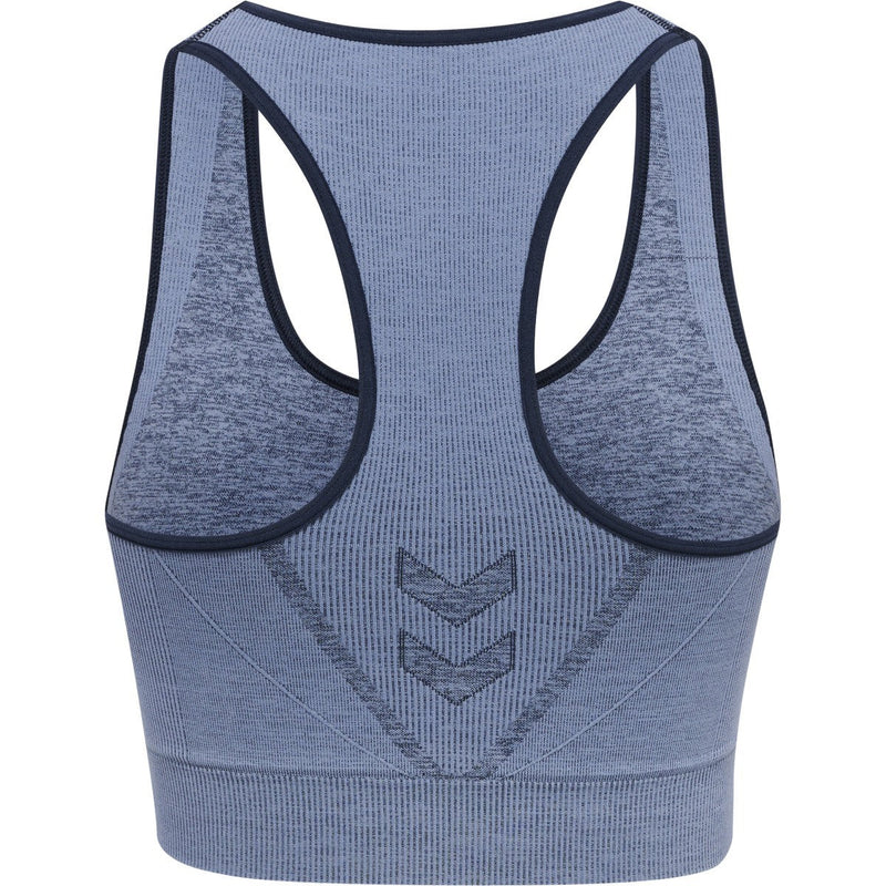 Hummel KARINA Seamless Sports Top – Black Iris/Coronet Melange