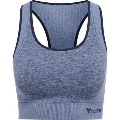 Hummel KARINA Seamless Sports Top – Black Iris/Coronet Melange