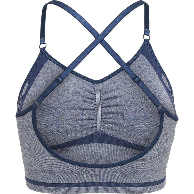 Hummel LULU Seamless Scrunch Bra - Insignia Blue Melange