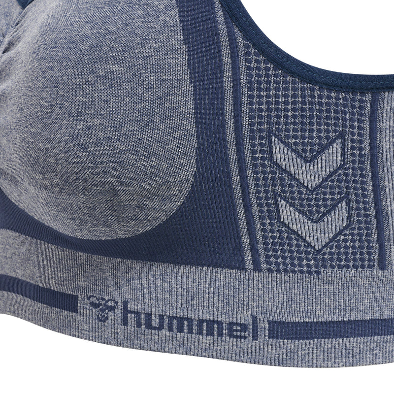 Hummel LULU Seamless Scrunch Bra - Insignia Blue Melange