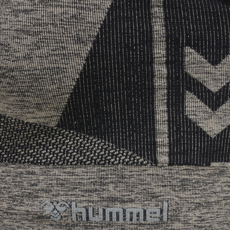 Hummel CLEA Seamless Sports Top – Chateau Gray/Black Melange