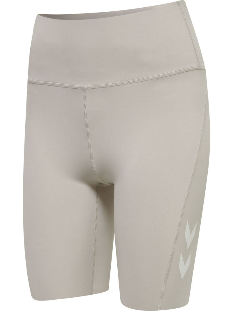 Hummel Grace High Waist Tight Shorts - Chateau Gray