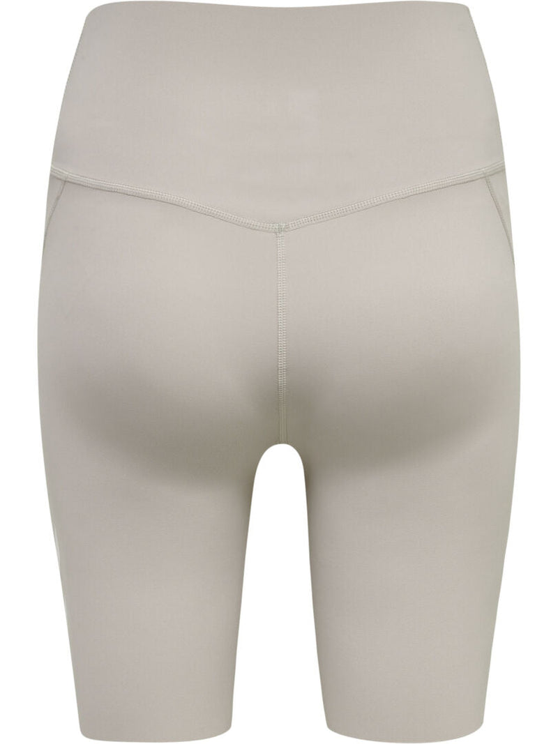 Hummel Grace High Waist Tight Shorts - Chateau Gray