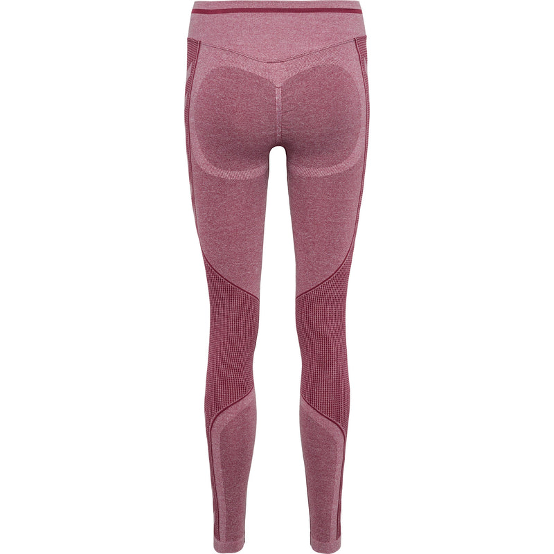 Hummel LULU Seamless Scrunch Tights - Cabernet Melange