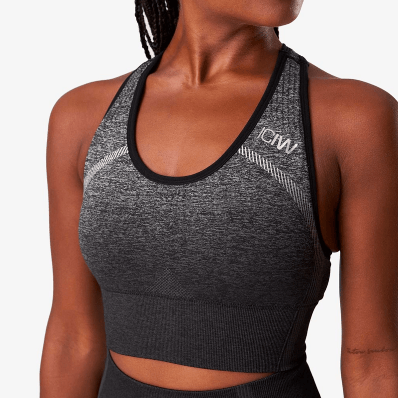 ICANIWILL Ombre Seamless Sports Bra Graphite Melange