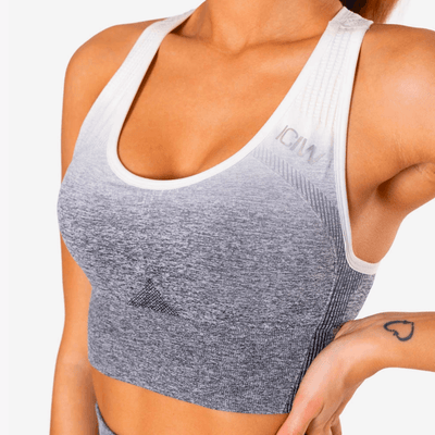 ICANIWILL Ombre Seamless Sports Bra Grey