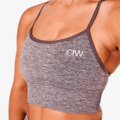 ICANIWILL Queen Mesh Sports Bra Teak Melange