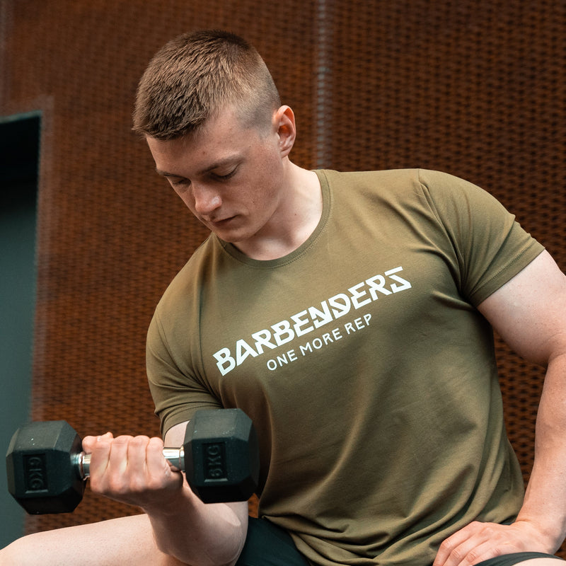 Barbenders Muscle Tee - Olive Green