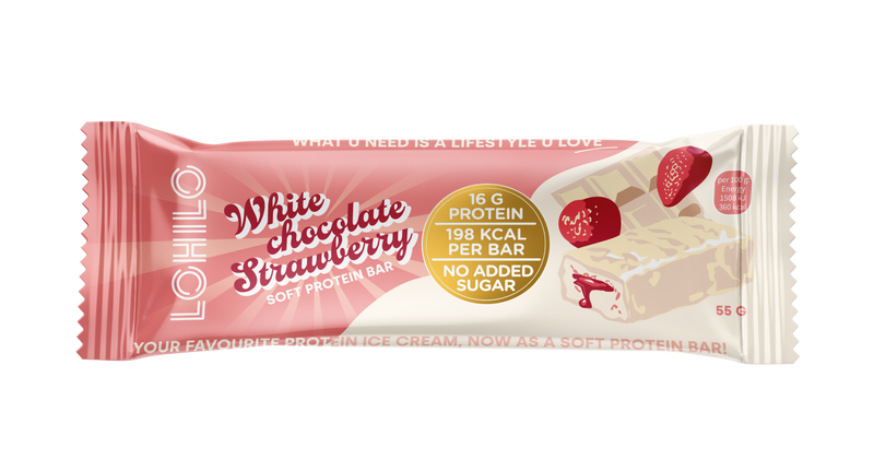 Lohilo Protein Bar - White Chocolate Strawberry (55g)