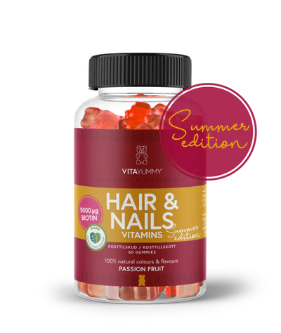 VitaYummy Hair & Nails Passion Fruit (60 stk)