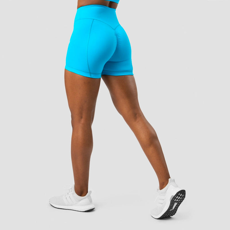 ICANIWILL Scrunch V-shape tight shorts Blue