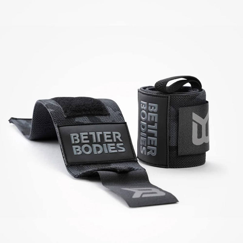 Better Bodies Camo Wrist Wraps - Dark Camo - Musclehouse.dk