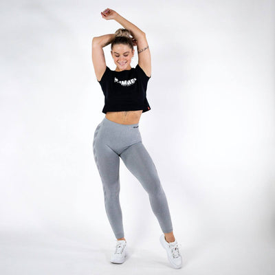 Hummel CI Seamless Mid Waist Tights – Grey Melange