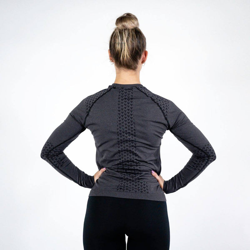 Hummel CI Seamless T-shirt L/S – Black Melange