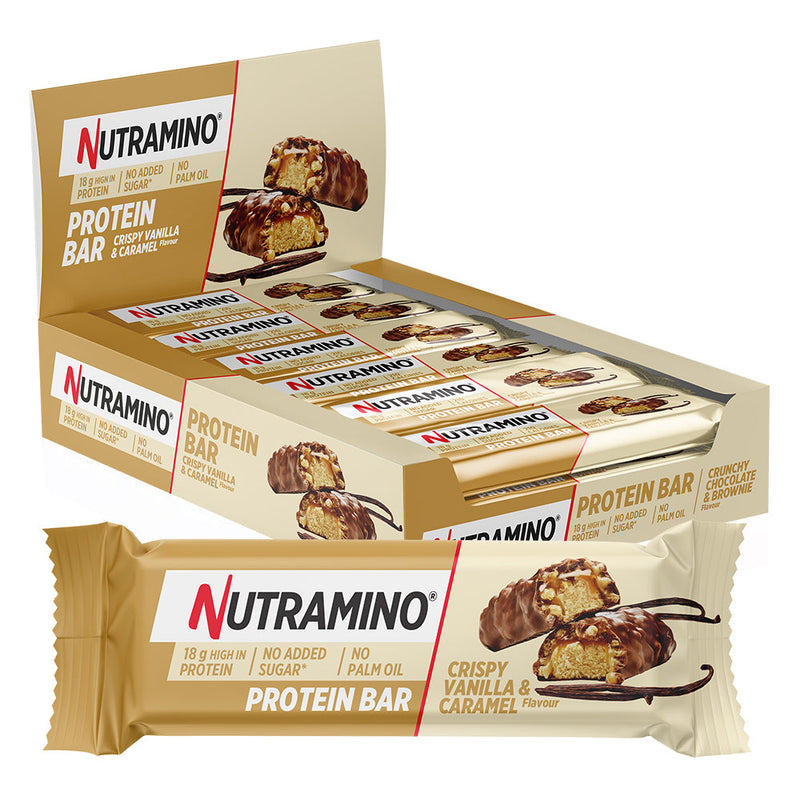 Nutramino Protein Bar Crispy Vanilla & Caramel (12x55g)