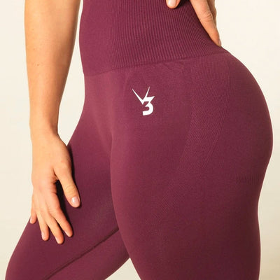 V3 Apparel Curve Seamless Leggings - Plum