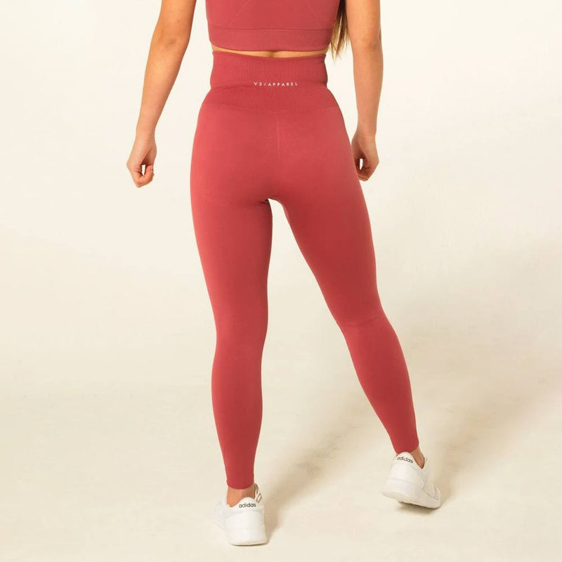 V3 Apparel Curve Seamless Leggings - Rose
