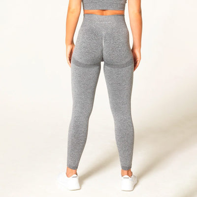 V3 Apparel Define Seamless Scrunch Leggings - Grey Marl