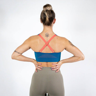 Hummel FELICITY Seamless Sports Top – Mykonos Blue