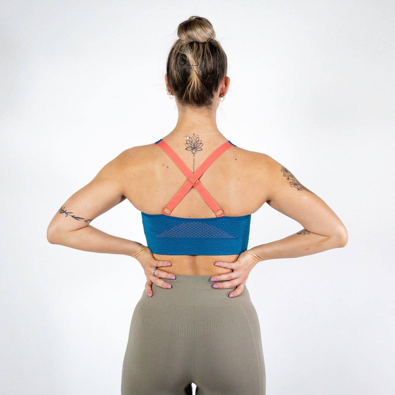 Hummel FELICITY Seamless Sports Top – Mykonos Blue