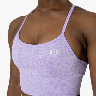 ICANIWILL Queen Mesh Sports Bra Lavender Melange