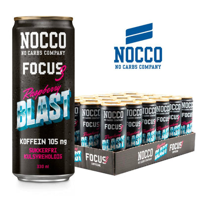 Nocco Focus 3 - Raspberry Blast - MuscleHouse.dk