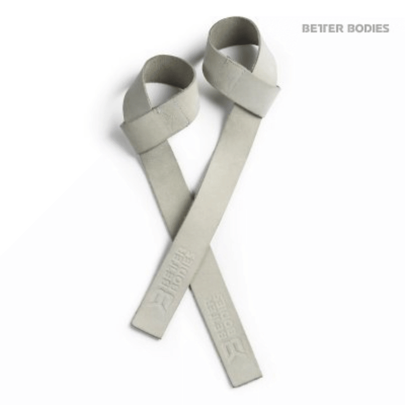 Better Bodies - Læder Straps Hvid - MuscleHouse.dk