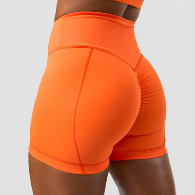 ICANIWILL Scrunch V-shape tight shorts Orange