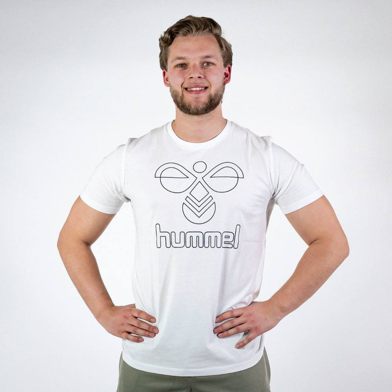 Hummel PETER T-shirt S/S – White - Musclehouse.dk