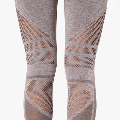 ICANIWILL Queen Mesh Tights Khaki Melange Wmn