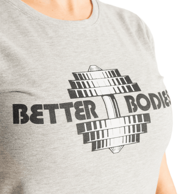 Better Bodies Regular Tee Light Grey Melange