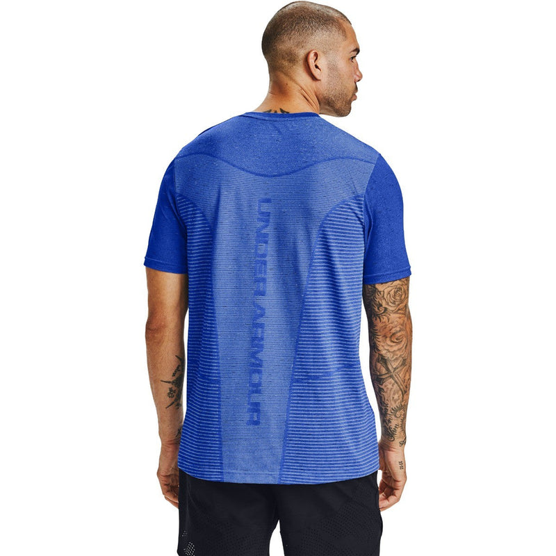 Under Armour Seamless Logo Short Sleeve Emotion Blue