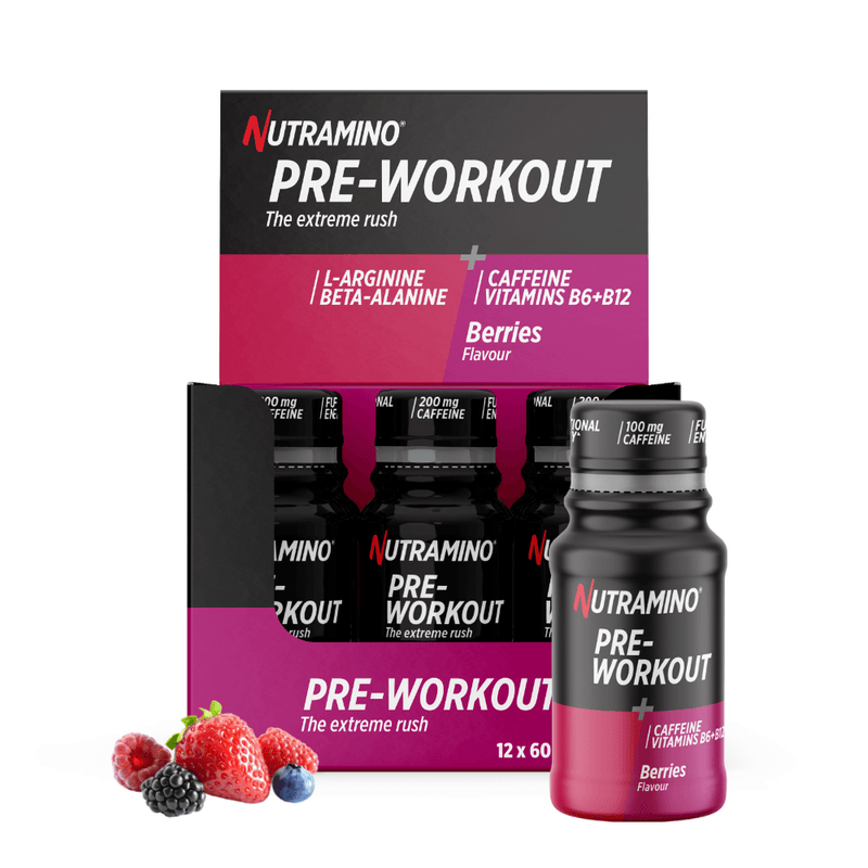 Nutramino Pre-Workout Shots - Blanda Själv (12x60 ml)