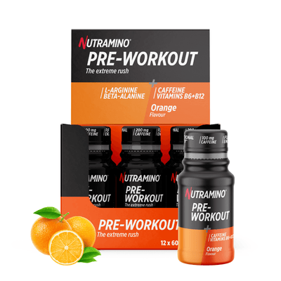 Nutramino +Pro Pre-Workout Shots Berries 60ml (12 stk.) - MuscleHouse.dk