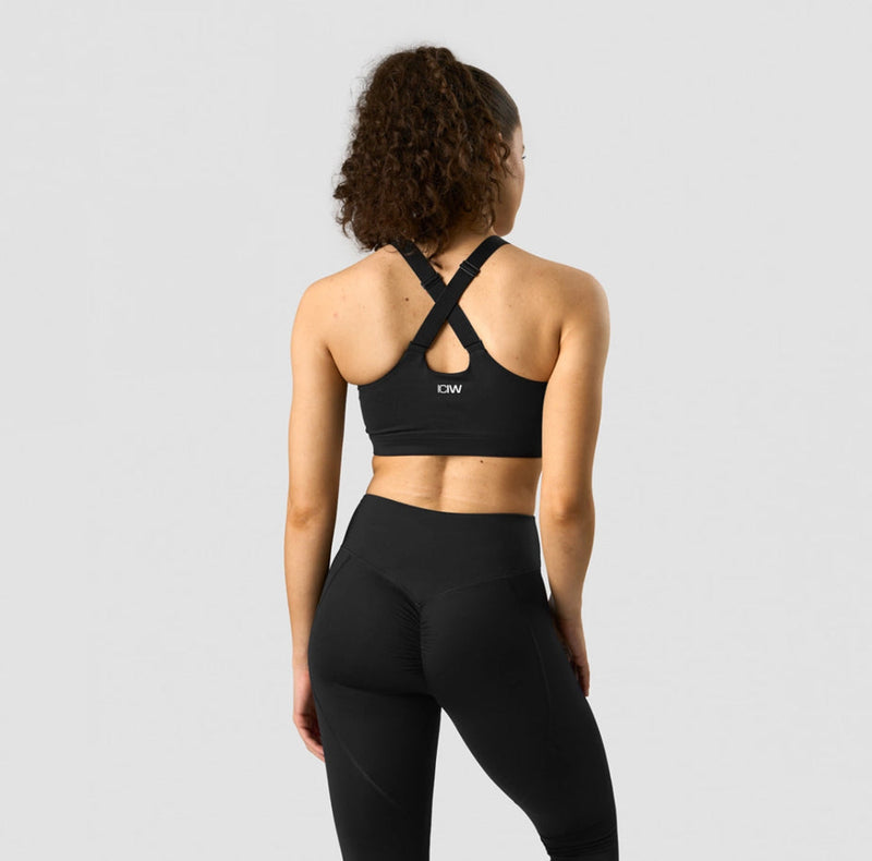 ICANIWILL Scrunch Adjustable Sports bra Black