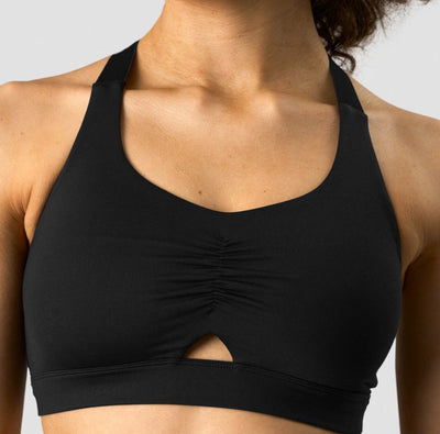 ICANIWILL Scrunch Adjustable Sports bra Black