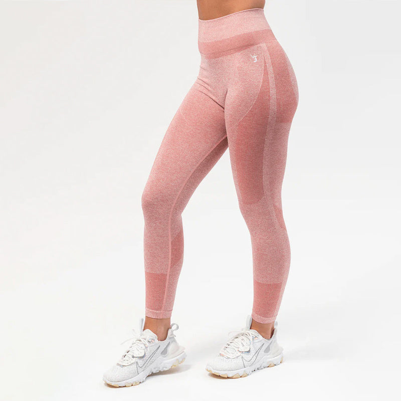 V3 Apparel Excel Seamless Scrunch Leggings - Pink